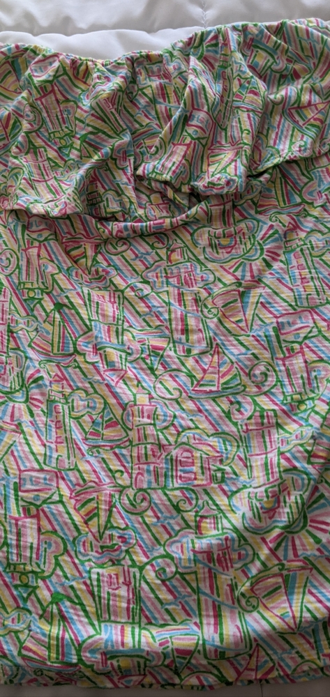 Lilly Pulitzer ruffle tube top size small